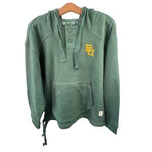 Pressbox Baylor Hoodie Size Small Henley Forest Green BU Logo College Gameday